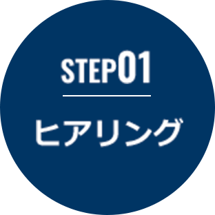 STEP01 ヒアリング